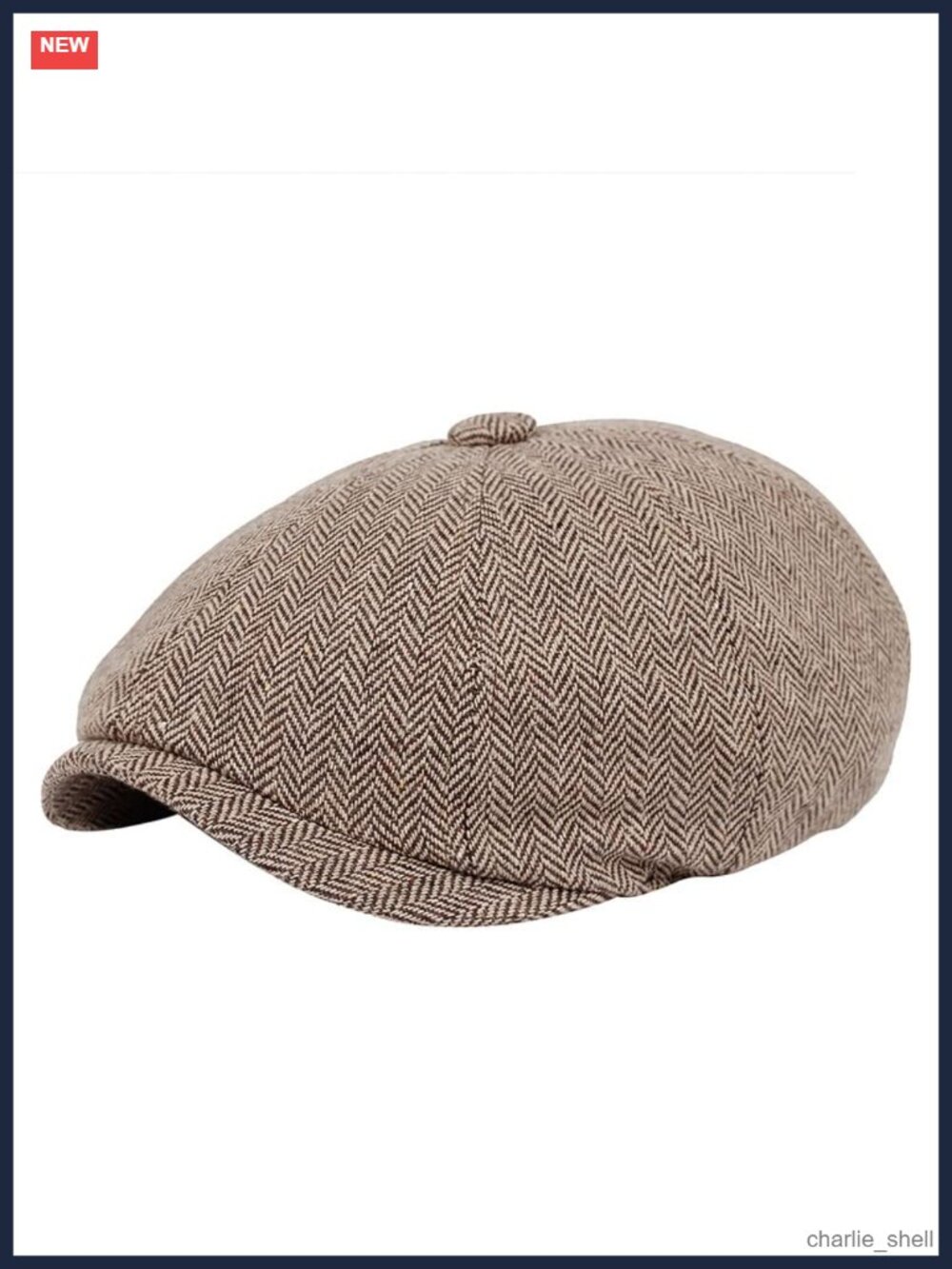 Men's 8 Panel Newsboy Cap Cotton Gatsby Ivy Adjustable Flat Cap Golf Hat